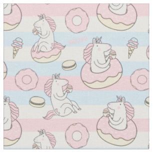 Cute Space Unicorns Stof