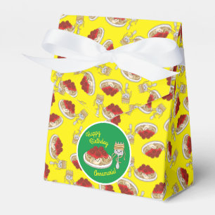 Cute Spaghetti kinderen Birthday Party Kawaii Bedankdoosjes