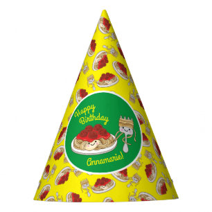 Cute Spaghetti kinderen Birthday Party Kawaii Feesthoedjes