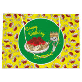 Cute Spaghetti kinderen Birthday Party Kawaii Groot Cadeauzakje (Achterkant)