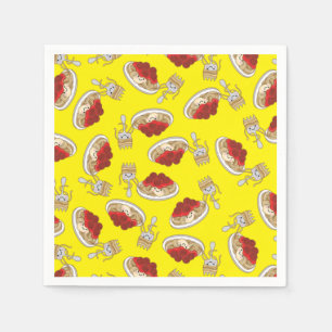 Cute Spaghetti kinderen Birthday Party Kawaii Servet