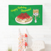 Cute Spaghetti kinderen Birthday Party Kawaii Spandoek (Insitu)
