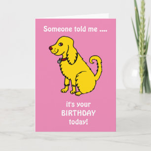 Cute Spaniel Birthday Kaart