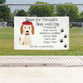 Cute Spaniel Dog Walking Grooming Business Spandoek (Insitu)