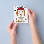 Cute Spaniel Dog wandelend Dog Groomer Flyer (Hand)