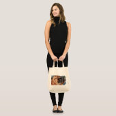 Cute Spaniel Grocery Tas (Voorkant (model))