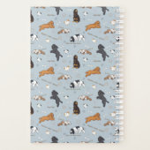 Cute Spaniels patroon Planner (Achterkant)
