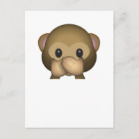Cute Speak No Evil Monkey Emoji