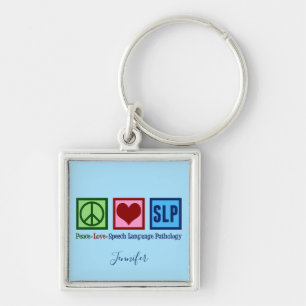 Cute Speech Language Pathology Custom Sleutelhanger