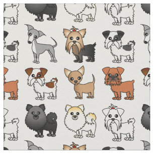 Cute Speelgoed Hondenras Pattern Stof