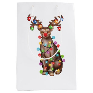 Cute Sphynx Cat Lover Funny Xmas Holiday Gift Medium Cadeauzakje