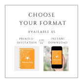 Cute Spider Halloween Party Invitation