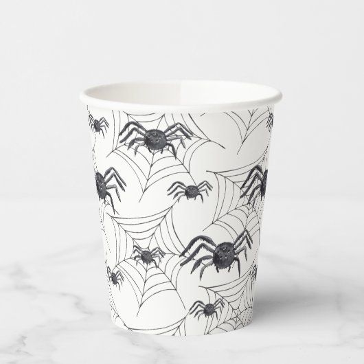 Cute Spider Waterverf Halloween Party Paper Cups Papieren Bekers (Links)
