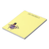 Cute spin in bovenste hoed cartoon notitieblok (Gedraaid)