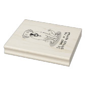 Cute Spoiled Rotten Yellow Labrador Retriever Dog Rubberstempel (Stempel)