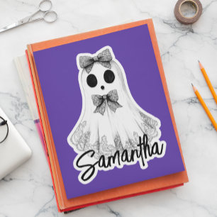 Cute Spook Lace Vintage Halloween Douane Sticker