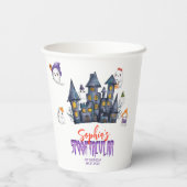 Cute Spooktacular Halloween Birthday Papieren Bekers (Achterkant)