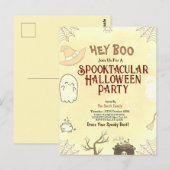 Cute Spooktacular Halloween Party Invitation (Devant / Derrière)