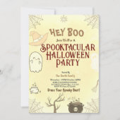 Cute Spooktacular Halloween Party Invitation (Devant)