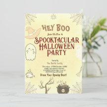 Cute Spooktacular Halloween Party Invitation