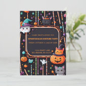 Cute Spooktacular Halloween Party Invitation (Debout devant)