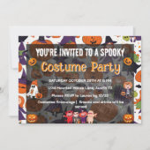 Cute Spooktacular kids Costume Party Invitation (Devant)
