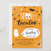 Cute Spooktacular Kinder Halloween Birthday Kaart (Voorkant)