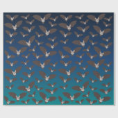 Cute Spooky Bat Pattern Cadeaupapier (Vlak)