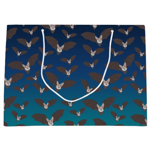 Cute Spooky Bat Pattern Groot Cadeauzakje (Voorkant)