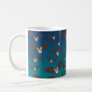 Cute Spooky Bat Pattern Koffiemok