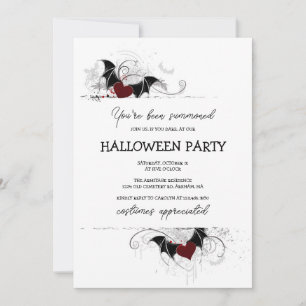 Cute Spooky Calligraphy Halloween Feest Kaart