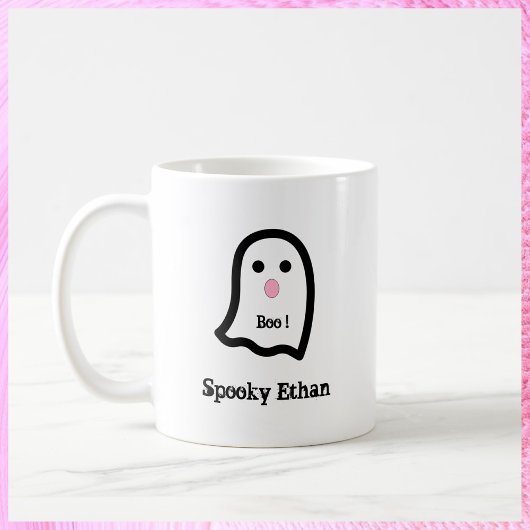 Cute Spooky Ghost Boo Koffiemok