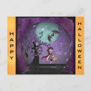 Cute Spooky Gothic Vampire Halloween Briefkaart
