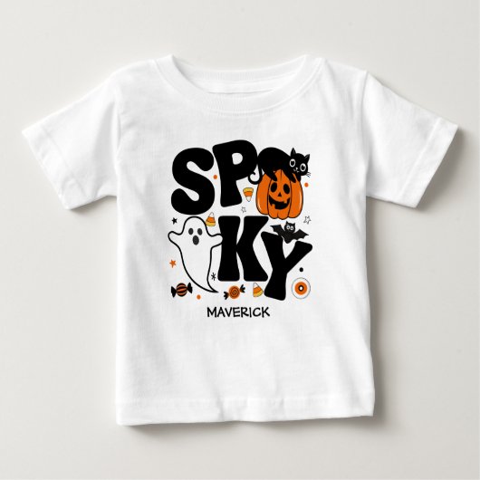 Cute Spooky Halloween Black and Orange (Voorkant)