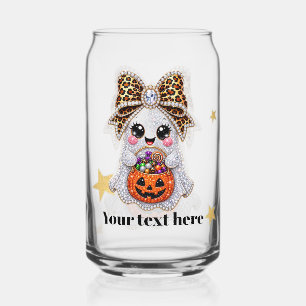 Cute Spooky Halloween-elementen glazen blik