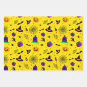 Cute Spooky Halloween Wrapping Paper Sheet Trio (Voorkant 3)