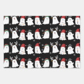 Cute Spooky-kerstgastheer Inpakpapier Vel (Voorkant)