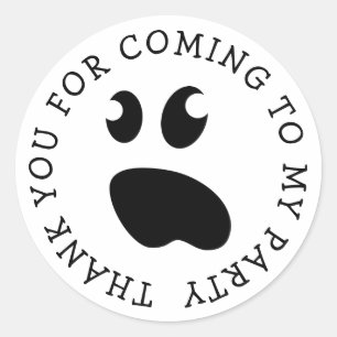 Cute spooky kind Halloween Birthday party Ronde Sticker