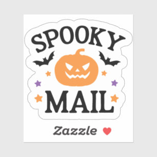Cute Spooky Post Halloween Post Zegel Sticker