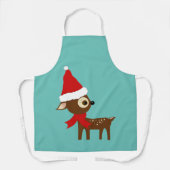 Cute Spoted Deer KerstArt Schort (Voorkant)