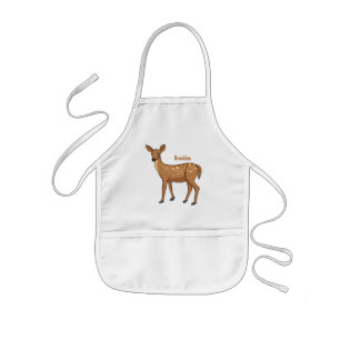 Cute spotted hert cartoon kinder schort