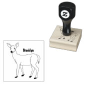 Cute spotted hert cartoon 	rubberstempel (Gestempeld)