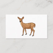 Cute spotted hert cartoon visitekaartje (Achterkant)