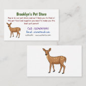 Cute spotted hert cartoon visitekaartje (Voorkant / Achterkant)