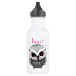 Cute Spotted Owl Illustration Hoot Waterfles