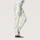 Cute spring blokpatroon leggings (Rechts)