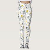 Cute spring blokpatroon leggings (Voorkant)