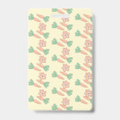 Cute Spring Bunny-bibliotheek-pas-badge Badge (Achterkant)