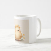 Cute Spring Chick Mug | Daisy Flower Bird (Devant droit)