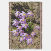 Cute spring crocuses deken (Voorkant Verticaal)